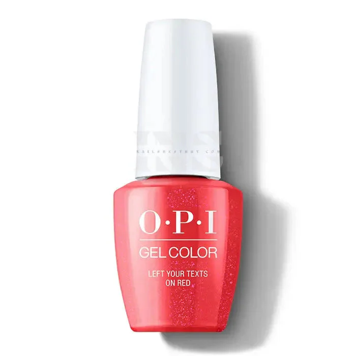 OPI Gel Color - Me Myself & OPI Spring 2023 - Left Your Texts On Red GC S010