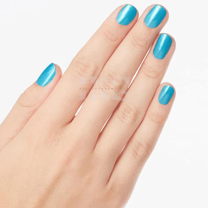 OPI Nail Polish - Brighter by The Dozen 2006 - Teal the Cows Come Home NL B54 - Image 3