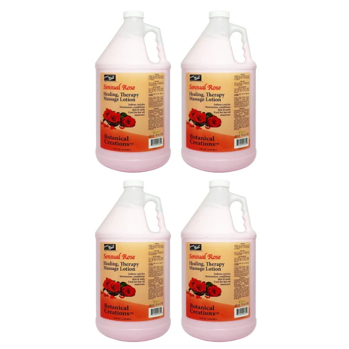 PRO NAIL Massage Lotion Sensual Rose Gallon 4/Box
