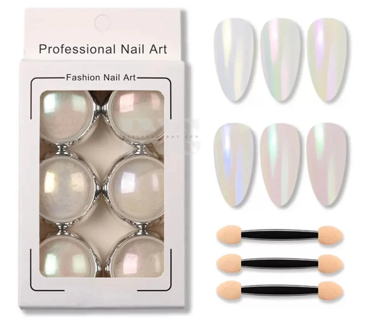 White Mirror Chrome 6/Set