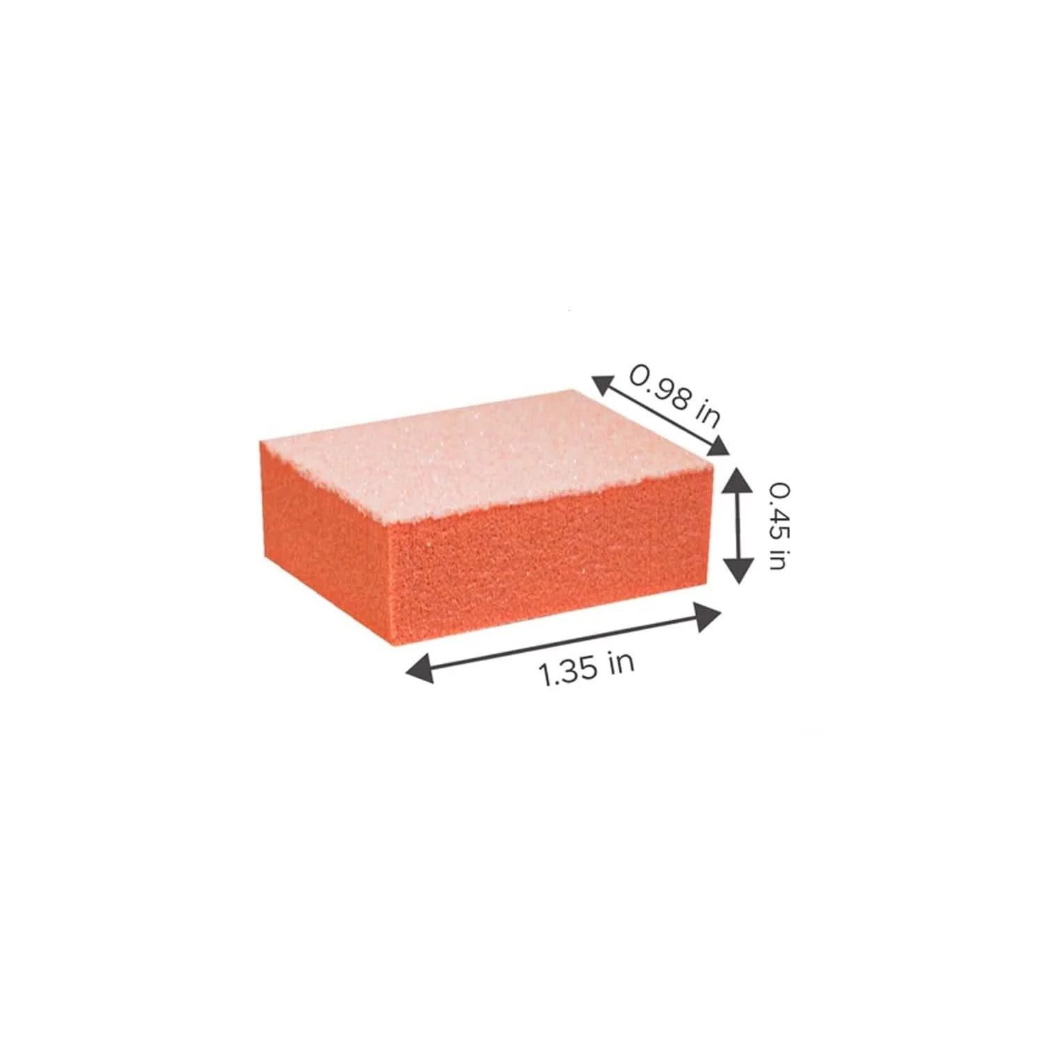 RED Buffer Mini Orange White 80/100 Single
