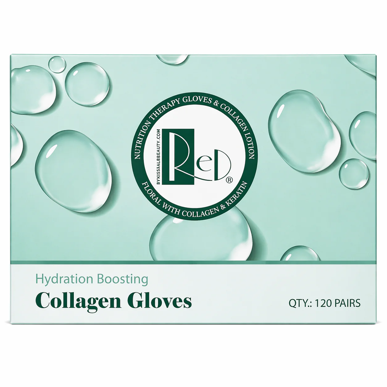 Red Collagen Mask Gloves - 120/Box