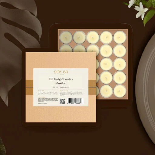SOY 68 CANDLE Moisturizer Tealight Candle 0.5 oz 100/Case - Image 3