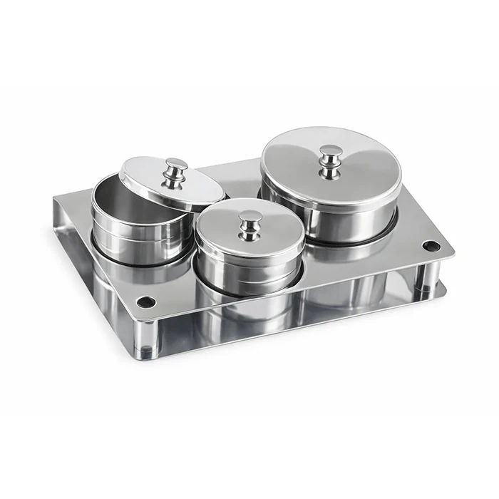 Stainless Steel Liquid & Powder Set (3 holes)