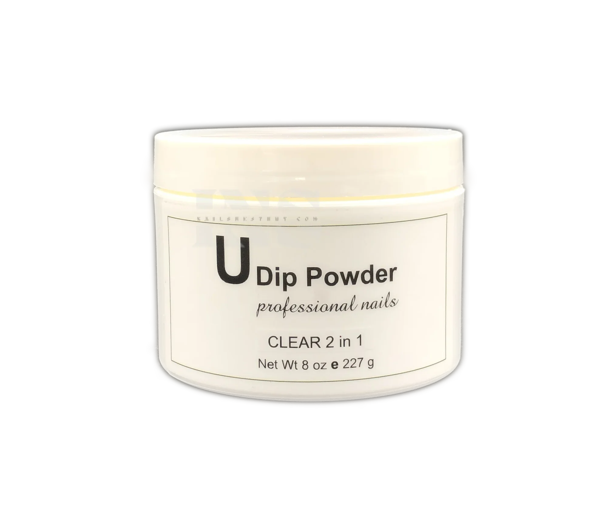 UDip Polish 8 oz Jar - Crystal Clear 2 in 1
