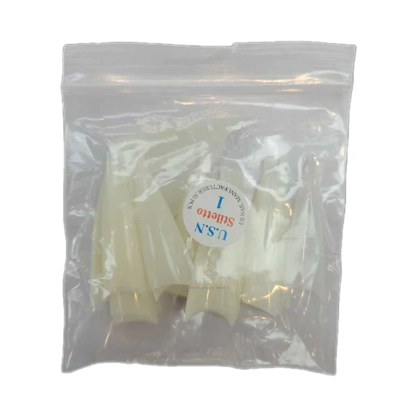 USN Tips Stiletto - Natural 10/pack - Image 10