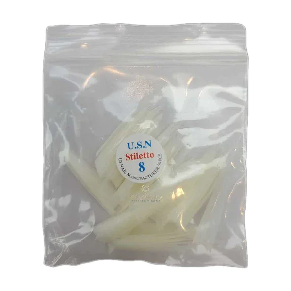 USN Tips Stiletto - Natural 10/pack - Image 3