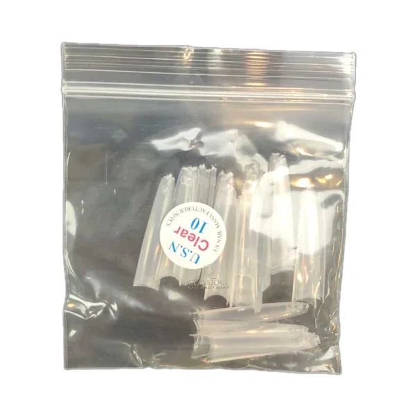 USN Tips Straight Coffin - Clear 10/pack