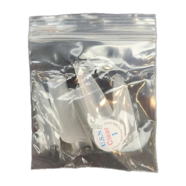 USN Tips Straight Coffin - Clear 10/pack - Image 10