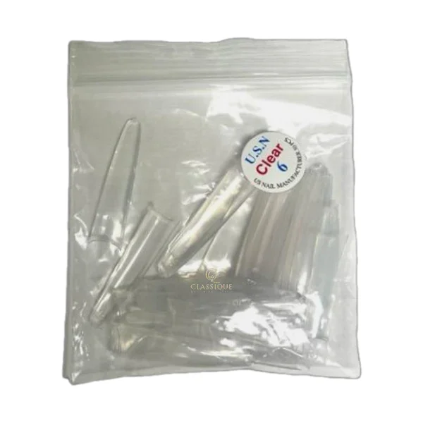 USN Tips Straight Coffin - Clear 10/pack - Image 5