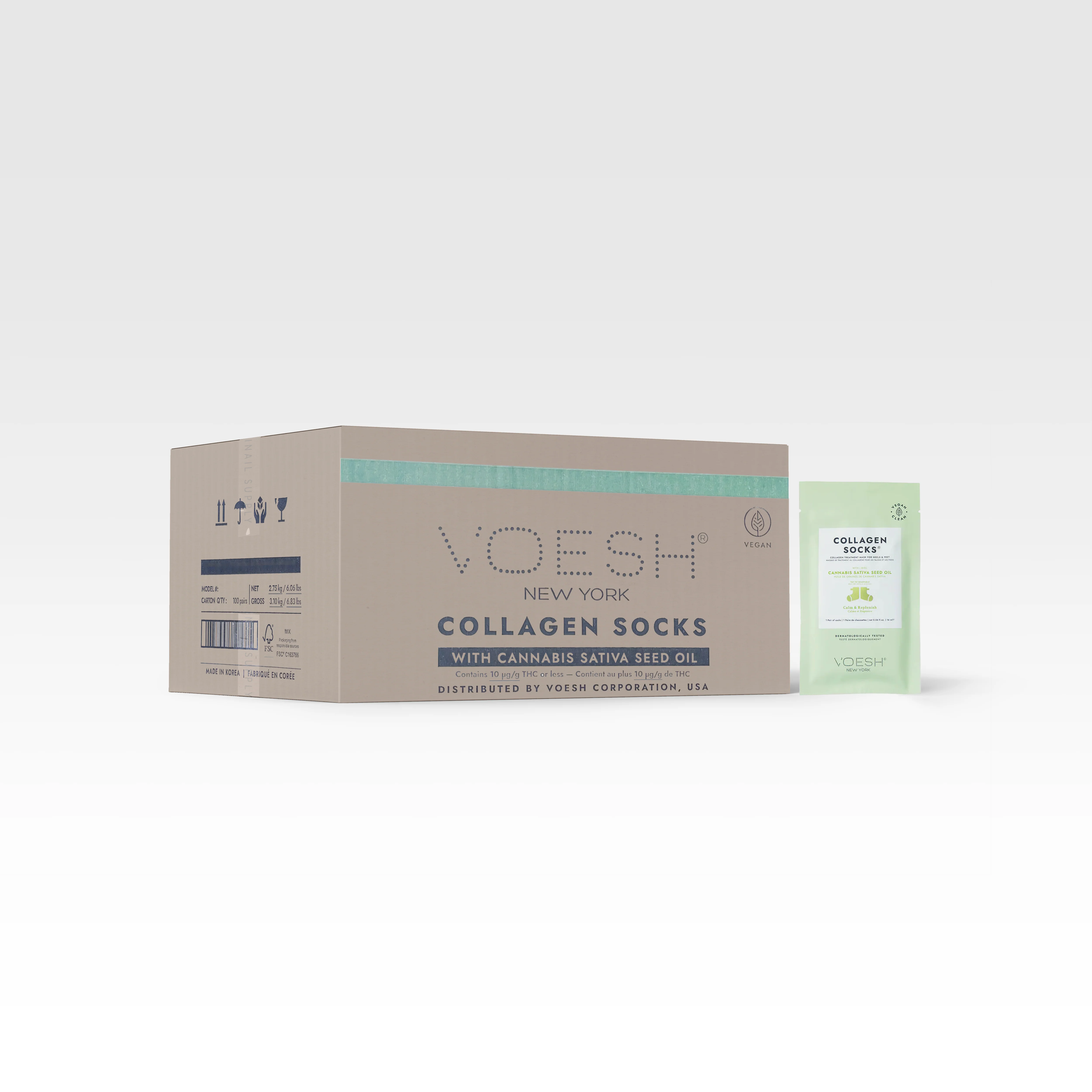 VOESH Collagen Mask Socks - 100/Box - Image 3