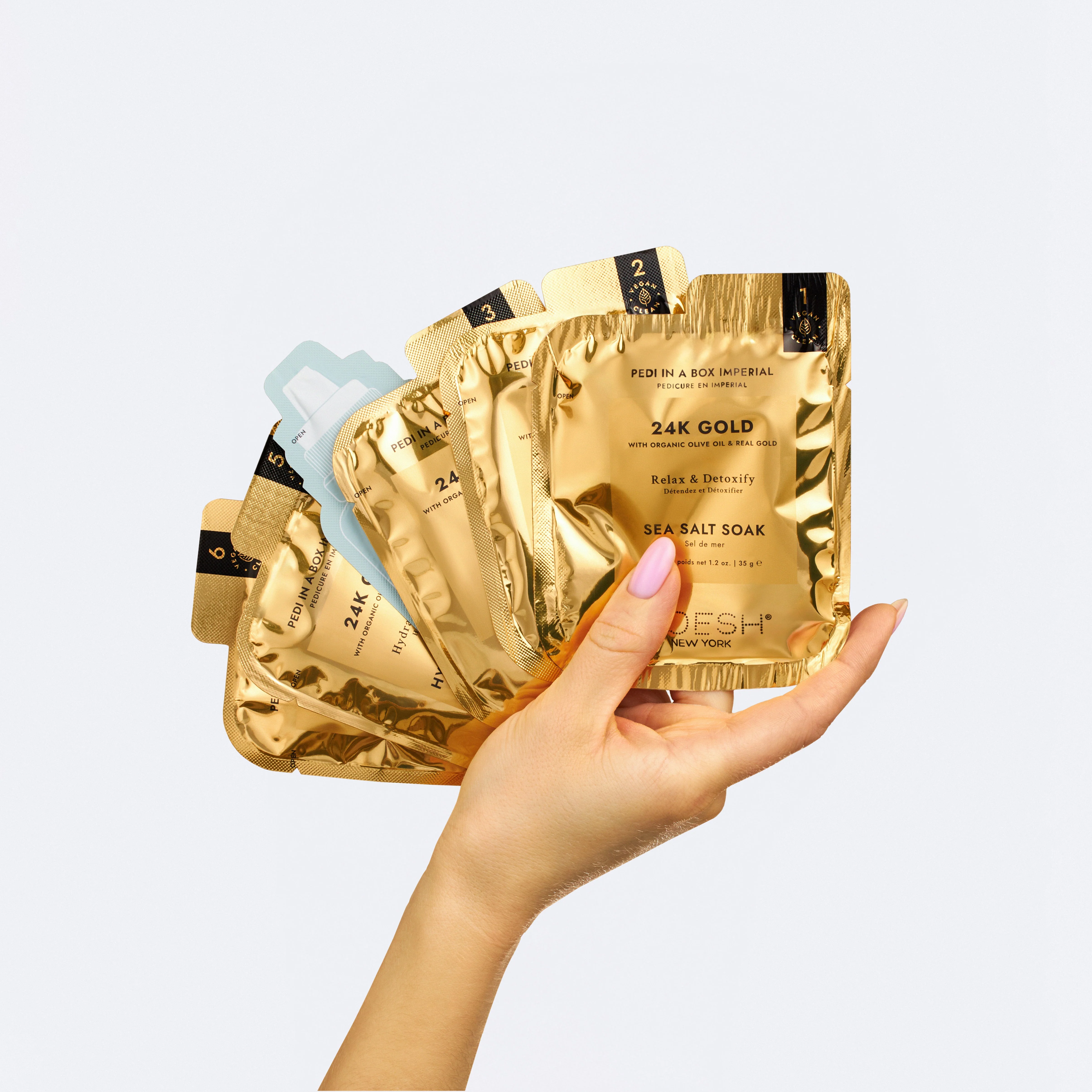 VOESH Pedi In A Box 6 Step - Imperial 24k Gold Single - Image 2