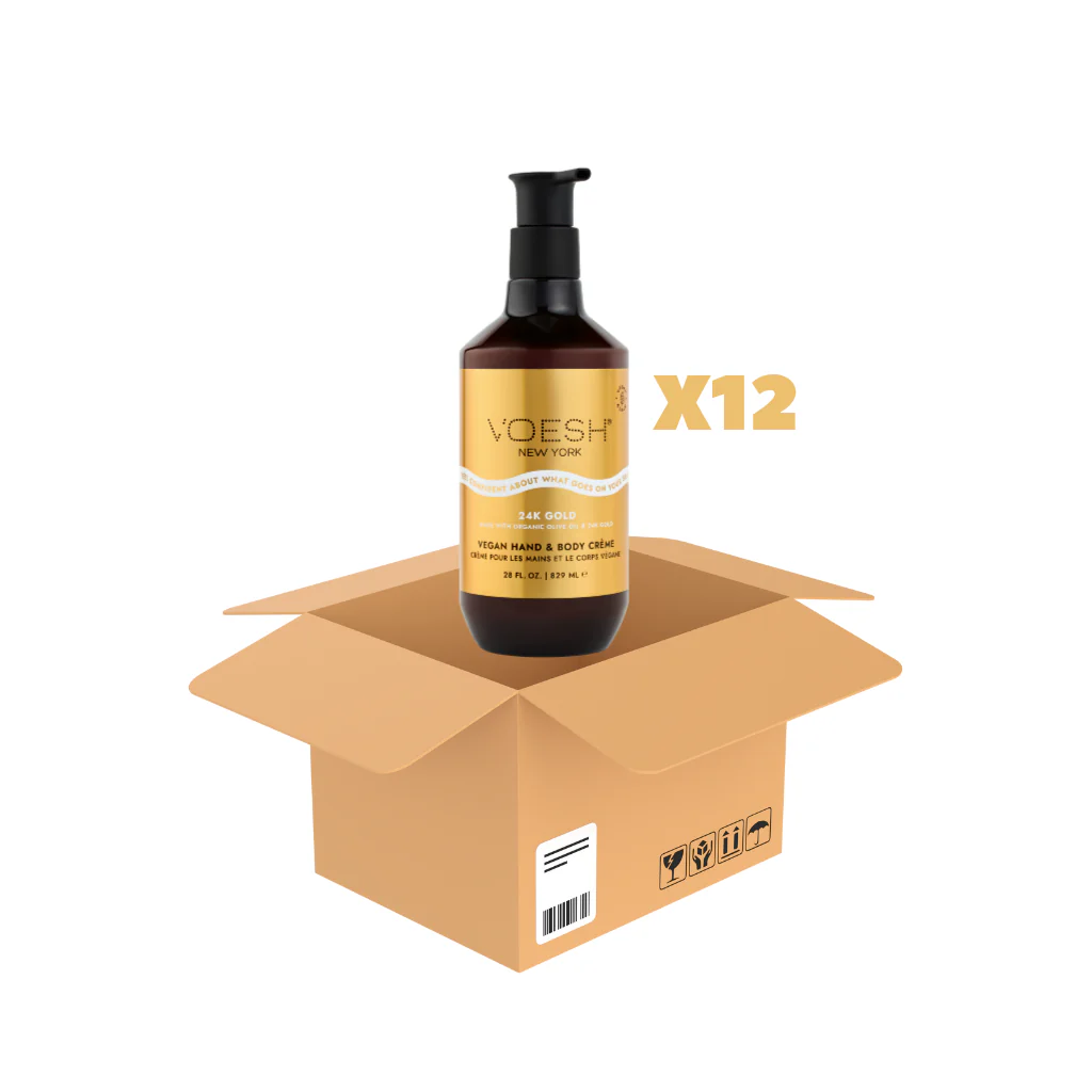 VOESH Vegan Body Creme - Imperial 24k Gold 28 oz 12/Box